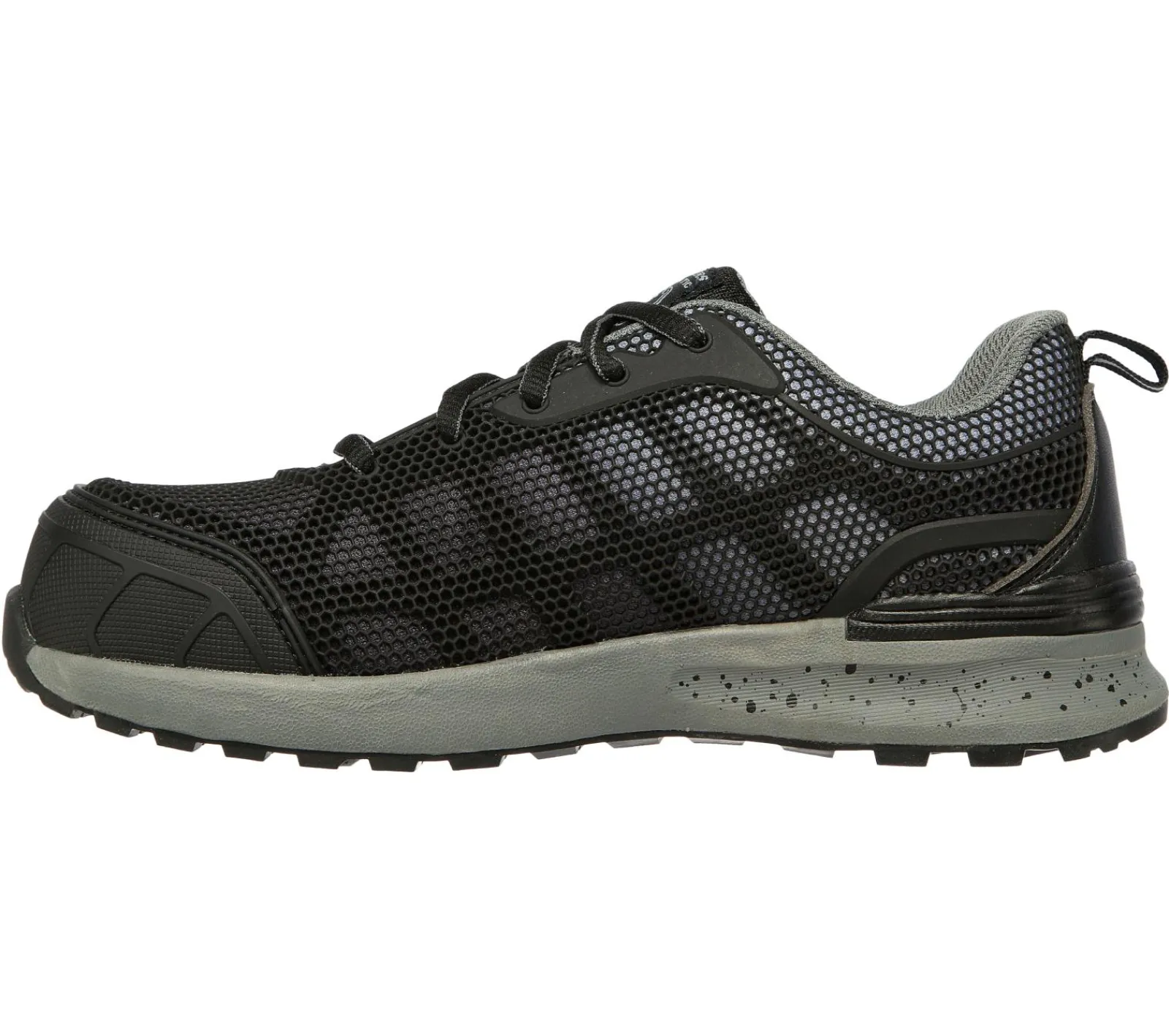 Work & Safety|Com Atacadores-SKECHERS Work: Bulklin - Lyndale Comp Toe PRETO / CINZENTO