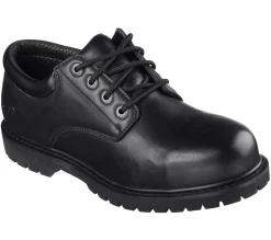 Work & Safety-SKECHERS Work Relaxed Fit: Cottonwood - Elks SR PRETO