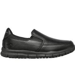 Work & Safety|Calçado Sem Atacadores-SKECHERS Work Relaxed Fit: Nampa - Annod SR PRETO