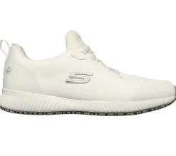 Work & Safety|Sapatos Com Atacadores-SKECHERS Work: Squad SR - Myton BRANCO