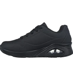 Com Atacadores|Sapatilhas Casuais-SKECHERS Work: Uno SR PRETO