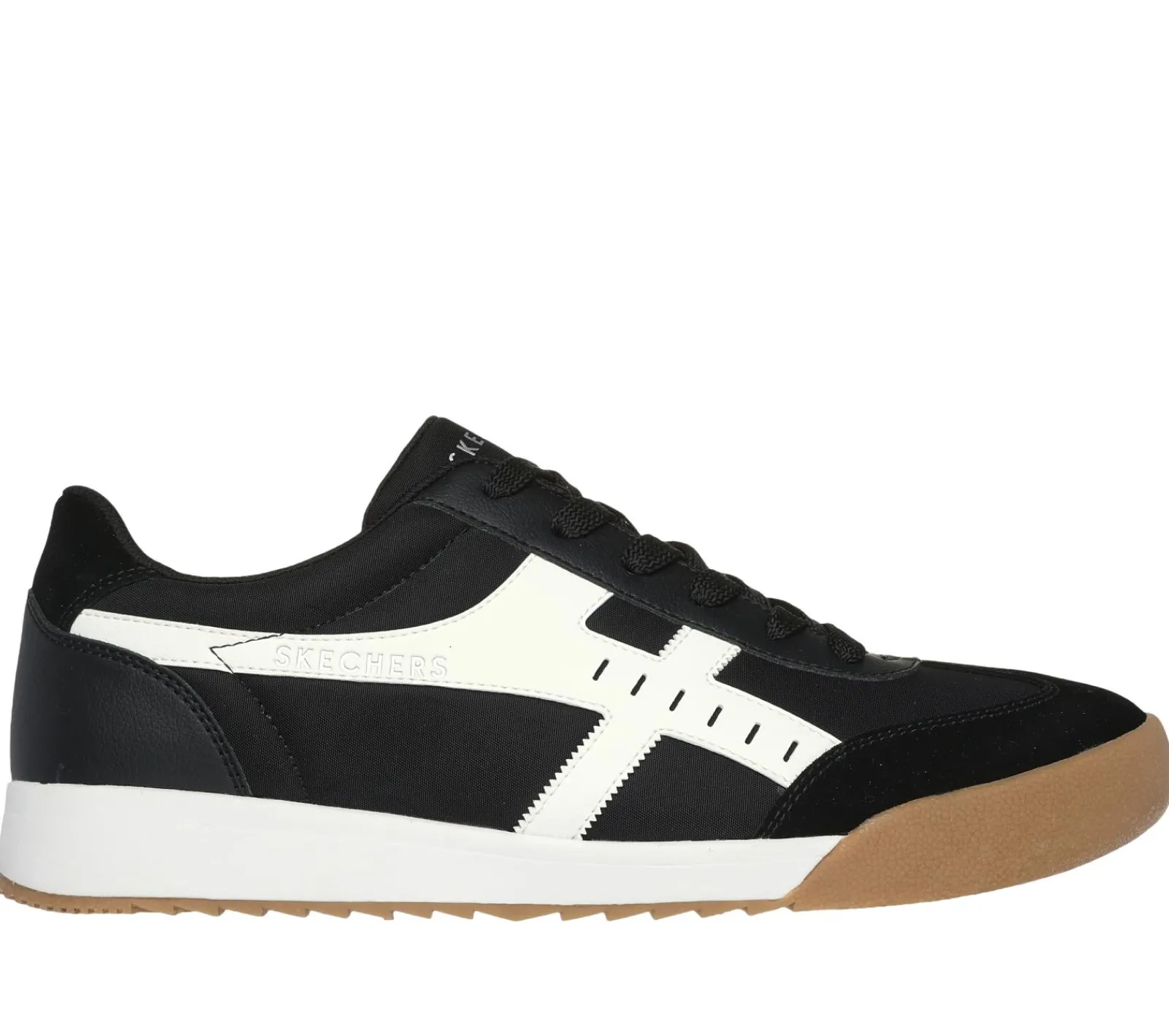 Sapatos Com Atacadores|Sapatilhas Casuais-SKECHERS Zinger - Manzanilla Superado PRETO / BRANCO