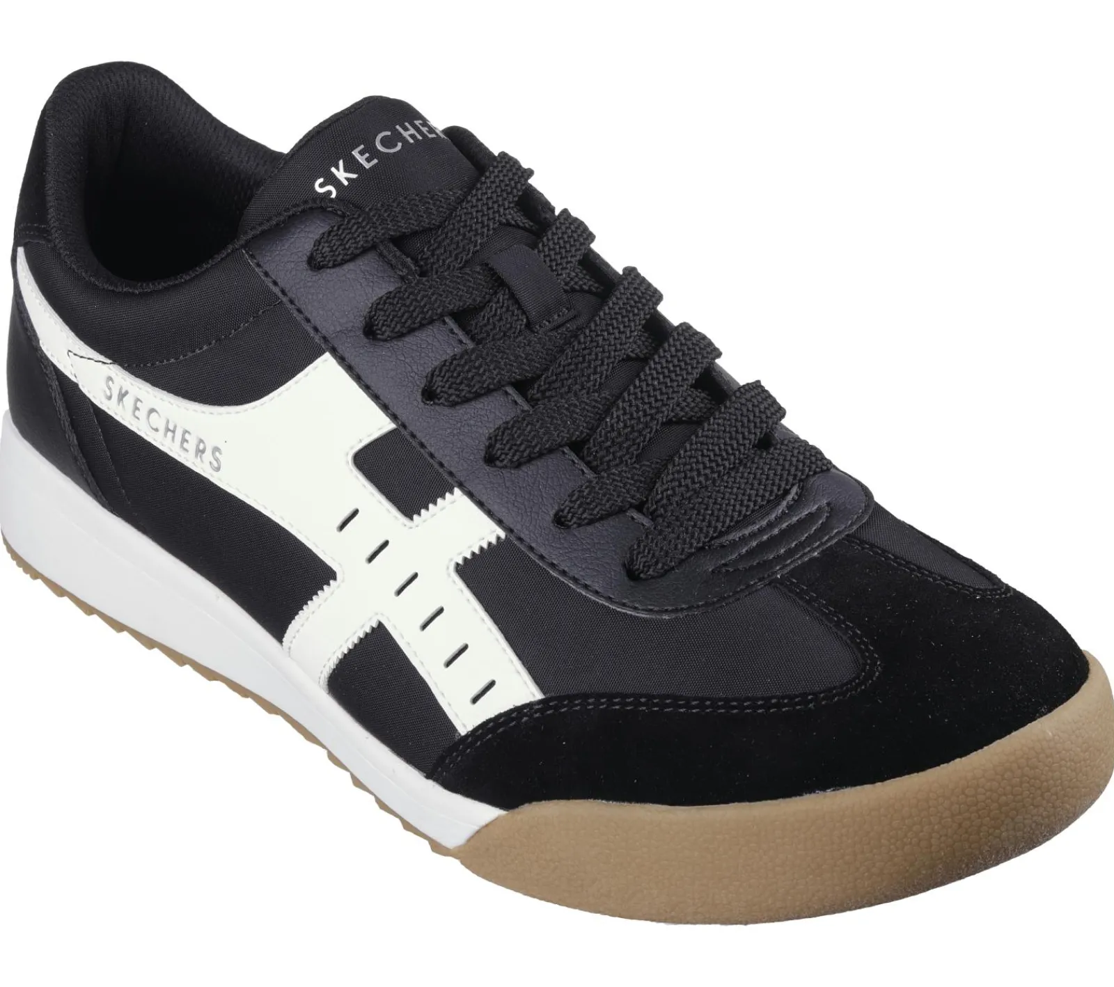 Sapatos Com Atacadores|Sapatilhas Casuais-SKECHERS Zinger - Manzanilla Superado PRETO / BRANCO