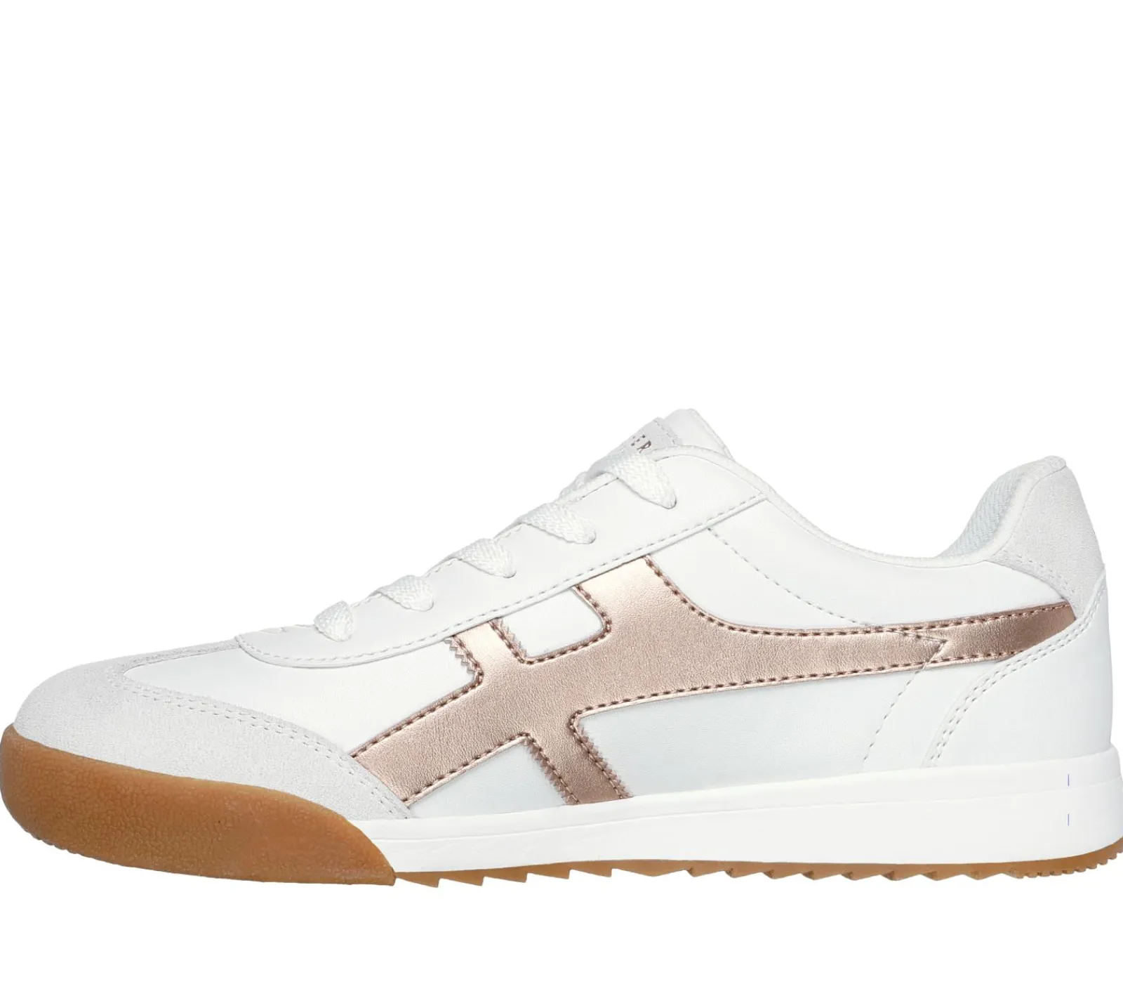 Com Atacadores|Sapatilhas Casuais-SKECHERS Zinger - Metallic Roads BRANCO /ROSA GOLD